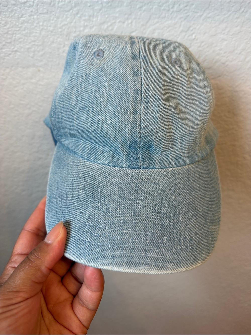 Newhattan Light Blue Denim Baseball Dad Cap